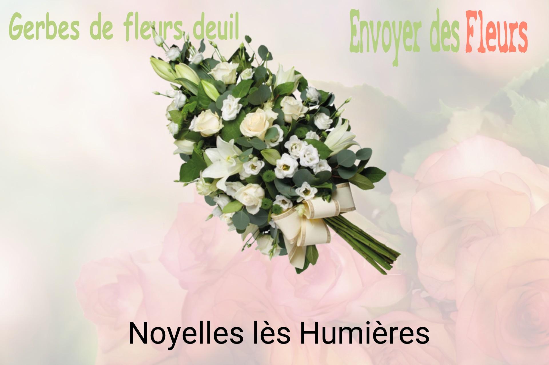 Gerbe de fleurs de deuil livrée à Noyelles-lès-Humières